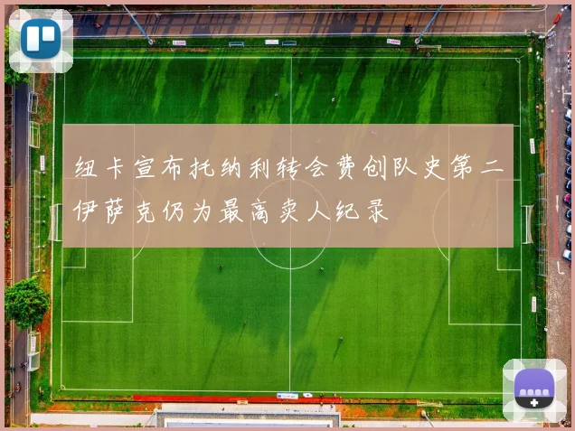 纽卡宣布托纳利转会费创队史第二伊萨克仍为最高卖人纪录
